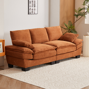 Khách sạn hiện đại phòng thu căn hộ vải to sợi chuyển đổi <span class=keywords><strong>sofa</strong></span> loveseat ngủ đặt chần đảo ngược đệm mở rộng tính năng - Product Image 2