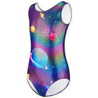Zy490 sans manches Mystique tissu équipe danse filles compétition Sublimation gymnastique justaucorps