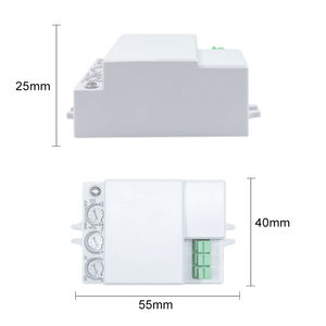 AC220V Smart Microwave <span class=keywords><strong>Radar</strong></span> Sensor Switch Pequeno Ajustável LED Light 360 Graus <span class=keywords><strong>Detector</strong></span> de Movimento do Corpo Humano para a parede do teto - Product Image 5