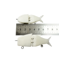 Leurre de pêche OEM non peint, type crankbait, 5,7g 9,7g, en plastique dur simulé, à coulée lente, 2 segments, pour eau douce, saumon, rivière