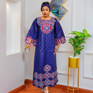 <span class=keywords><strong>Robe</strong></span> Abaya pour femmes PROMISTAR Afrique Asie du Sud-Est <span class=keywords><strong>Moyen</strong></span>-Orient Grande taille Tissu jacquard <span class=keywords><strong>Robe</strong></span> africaine pour femmes - Product Image 2