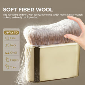 Nouveau pinceau de maquillage unique pour le corps, doux et moelleux, pour femmes, pour le visage et le corps, double couleur, pour lotion et savon, végétalien, mignon - Product Image 2