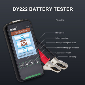 Testeur de batterie intelligent DUOYI DY222 12V/24V avec analyseur numérique et écran couleur de 3,2 pouces pour voiture/camion/moto/SUV/bateau - Product Image 3