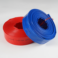 Tuyau plat flexible en PVC résistant à haute pression de 1 à 8 pouces, tailles et couleurs personnalisées, fabriqué en Chine, pour l'agriculture, le drainage et l'eau