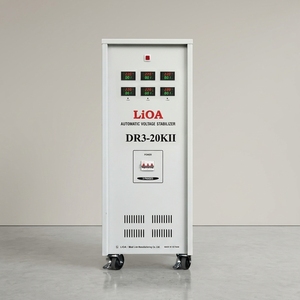 Regulador de Voltaje Automático Trifásico de Alta Calidad DR3-20KII 20kVA LiOA para Uso Comercial e Industrial - Product Image 3