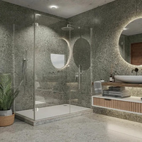 Plaque PVC Effet Brique Facile à Installer, 1M de Large, 10Mm d'Épaisseur, Résistante à l'Humidité pour Panneaux de Douche d'Appartements Résidentiels