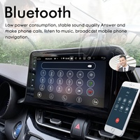 Autoradio stéréo sans fil CarPlay Android 13 avec commande vocale IA, 8+128 Go, navigation GPS pour Toyota C-HR 2016-2019, vidéo multimédia 2DIN