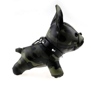 Cadeaux de Noël de luxe pour femmes, souvenirs, logo personnalisé, bouledogue français en cuir et cuir PU, <span class=keywords><strong>porte</strong></span>-<span class=keywords><strong>clés</strong></span> en acier inoxydable - Product Image 5