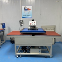 Presse à chaud semi-automatique grand format pour transfert sur tissu, t-shirts, étiquettes et sublimation