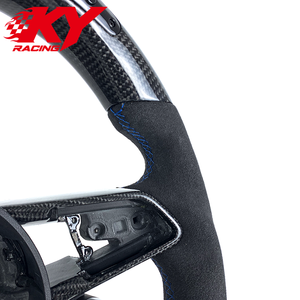Volante deportivo personalizado de fibra de carbono, cuero y LED para Audi A3 A4 A5 A6 A8 Q3 Q5 S3 S4 S5 RS3 RS4 RS5 RS6 RS7 RSQ8 TT R8 - Product Image 2