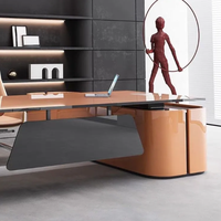 Bureau de direction de luxe moderne en chêne massif, écologique et personnalisé pour les bureaux