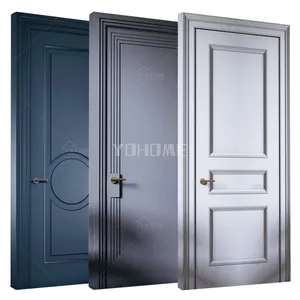Guangdong yohome manufacturing wooden door novel design hotel room door pre-installed bespoke luxury hotel doors set