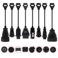 8 Uds Cable de camión para AUTO DS150 TCS OBD2 detector de fallas de camión/arnés de cableado/cable de conexión