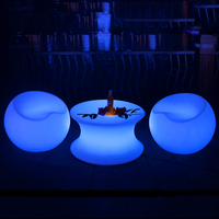 Meubles de bar et de salon portables, chaise en forme de pomme illuminée à LED, changeant de couleur, pour l'intérieur et l'extérieur, tabouret en forme de pomme, chaise en forme de boule LED