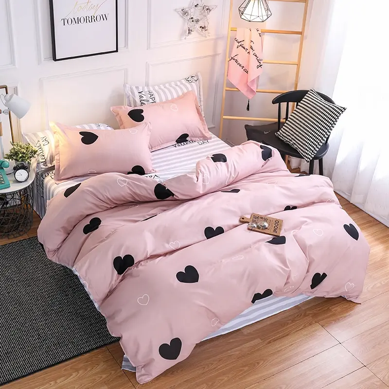 Wholesale 100% Cotton Fashion Beautiful Bedsheet Set Duvet Cover Quilt Blanket