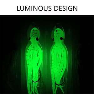 Nuovo stile 150mm UV a getto d'inchiostro calamaro ehi 3D occhi pesca esca luminosa pesca calamaro calamaro artificiale morbida pesca seppia seppia - Product Image 4