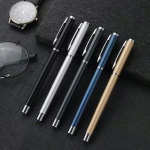 Stylo bille Tianfa en métal 142*10mm, pointe en acier inoxydable, encre bleue, noire, grise, dorée, argentée, cadeau de bureau, stylo promotionnel pour l'écriture - Product Image 2