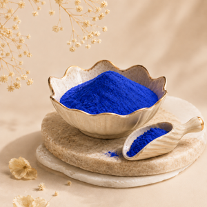 Factory Supply 99% Ghk Cu 50mg 100mg <b>Blue</b> Powder Peptide for Skincare Copper Raw <b>Material</b> OEM with Label - Product Image 1