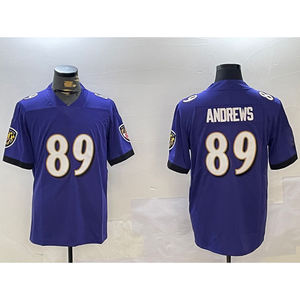 Baltimore 8 Lamar Jackson мужские футбольные майки 22 Деррик Henry 14 Kyle Hamilton 52 Ray Lewis 0 Roquan Smith вышитая майка - Product Image 5