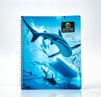 Carnet à spirales en papier kraft A4 avec logo personnalisé ColorFly, couverture imprimée, planificateur scolaire écologique, 100 feuilles