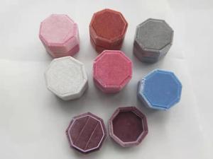 Boîte à double anneau en velours de luxe, boîtier à anneau - Product Image 2