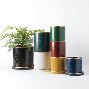 Forme géométrique Design personnalisé jardinière Bonsaï <span class=keywords><strong>Pot</strong></span> en céramique bon prix d'usine - Product Image 3