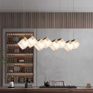 Lustre en pierre de nuage, ensemble de 6, 8 ou 10 pièces, LED E27, or, moderne, pour salle à manger, bar, salon de thé, bureau - Product Image 3