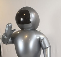 Costume gonflable adapté aux besoins du client de l'espace adulte de PVC pour annoncer le prix usine prêt pour la vente