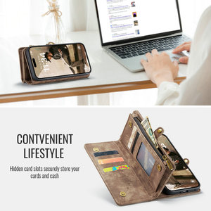 Coque Portefeuille Luxe Multi-Fonctions CaseMe pour iPhone 15 Pro Max et Autres Modèles (16, 15, 14, 13, 12 Pro Max) - Product Image 4