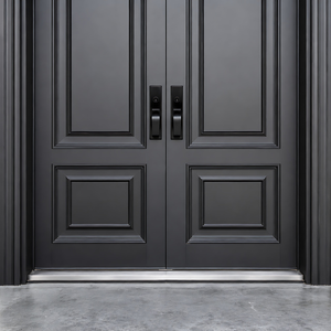 <span class=keywords><strong>Porta</strong></span> d'Ingresso <span class=keywords><strong>Doppia</strong></span> MAGE per Villa, Moderna <span class=keywords><strong>Porta</strong></span> Frontale Decorativa Nera, Ingresso Esterno Residenziale - Product Image 5