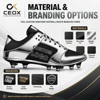 Fabricant de chaussures de football sur mesure OEM ODM, concevez vos propres chaussures de football avec logo, chaussures de football entièrement personnalisées OEM METALLIC GOLD