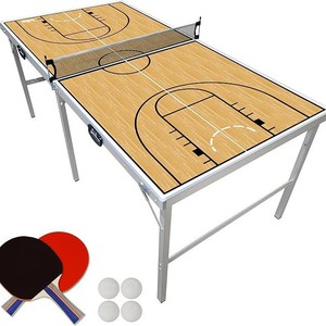 <span class=keywords><strong>โต๊ะ</strong></span>ปิงปอง<span class=keywords><strong>มือ</strong></span><span class=keywords><strong>สอง</strong></span>สี่ตัว พับได้ ทำจากอลูมิเนียมอัลลอยด์ สำหรับเล่นกลางแจ้ง พร้อมชุดอุปกรณ์ - Product Image 4