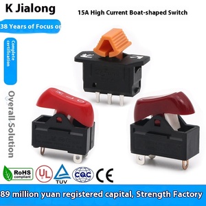 Nhà máy trực tiếp Jialong KND-2-B 15A cao hiện tại loại thuyền Công suất cao màu đỏ ba bánh Rocker chuyển IP66 250V 10000 chu kỳ <span class=keywords><strong>v</strong></span>ít - Product Image 5