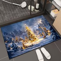 Meistverkaufter Neuer Design Hochabsorbierender Schlafzimmerteppich Rutschfeste Duschmatte Toiletten-Hotel-Weihnachtsmatte