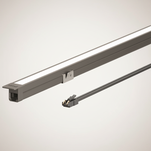 Luz <span class=keywords><strong>LED</strong></span> lineal empotrada de aluminio con brida, 12V CC, 7W, sin soldadura, 10x10mm, corte a medida, sensor de movimiento, lámpara para muebles de <span class=keywords><strong>cocina</strong></span> - Product Image 1