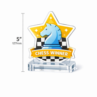 Trofeo de Acrílico con Logotipo Personalizado Weivista, Premio para Ganadores