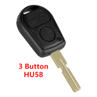 XNRKEY 2 3 Boutons Coque de clé télécommande de remplacement pour BMW E31 E32 E34 E36 E38 E39 E46 Z3 Z4 avec lame non coupée