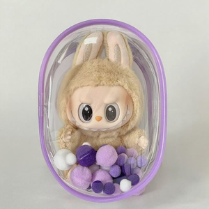 Sac de poupée personnalisé avec PVC résistant à l'eau, pochette de rangement à fermeture à glissière pour boîte aveugle jouets style Kawaii - Product Image 5