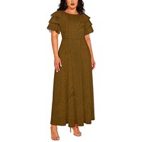 Robe longue élégante et respirante pour femme, motif Aloha personnalisé, style polynésien et samoan, collection été 2026