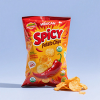 Sac en plastique de qualité alimentaire personnalisé emballage de joint arrière pochette en plastique laminé à couche aluminisée sac de joint arrière pour les croustilles
