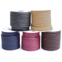 Bracelet de bijouterie fantaisie, accessoires, cuir de vachette rond de 5 mm de haute qualité, accepte la personnalisation, collier avec cordon tressé en cuir