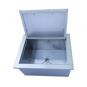 Custom 304 Stainless Steel Recessed Ice Box Cooler Outdoor Bbq Beer Beverage Cooler Drop In Ice Chest