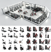 Ensemble d'équipements de gym commercial pour hôtel et club de 300 m², machine d'entraînement complet du corps, solution de fitness tout-en-un, OEM ODM