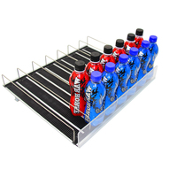Diviseurs d'étagères de supermarché et refroidisseur pour distributeur automatique de bière, présentoir de boissons, étagère à roulettes pour bouteilles, pousseur