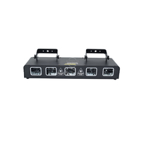 Projecteur laser RGB 5 couleurs 5 têtes, DMX512/Son/Automatique 3-en-1 pour DJ, discothèque, soirée, club