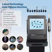 Appareil de beauté à plasma froid et ozone pour le visage, traitement nettoyant, machine de lifting cutané à jet plasma