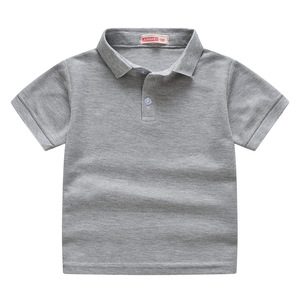 <span class=keywords><strong>Polo</strong></span> décontracté uni pour garçons avec col en tissu tissé, t-shirt et <span class=keywords><strong>polo</strong></span> pour garçons de 2 à 14 ans, polos pour adolescents - Product Image 3