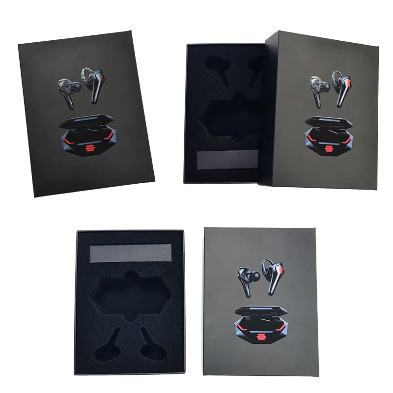 Universal Earbuds Gift Boxes Packaging Eco Friendly Paper Package For Earphone box Customized with Foam Insert Box