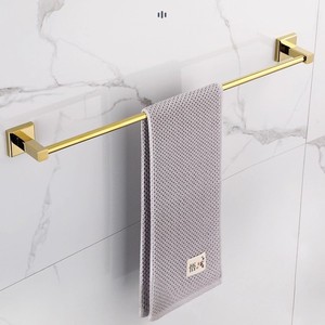 Porte-serviettes mural en cuivre standard, capacité de charge de 5 kg, barre à serviettes simple couche pour salle de bain - Product Image 1