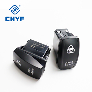 Chyf IP67 không thấm nước chiếu sáng LED Rocker Thiết bị chuyển mạch 5pin 12V 24V 220V dpst nút thiết bị chuyển mạch ON-OFF-On cho xe Thuyền biển - Product Image 2
